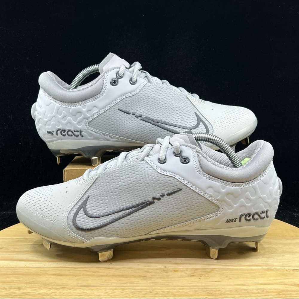 Nike Gray metal softball cleats